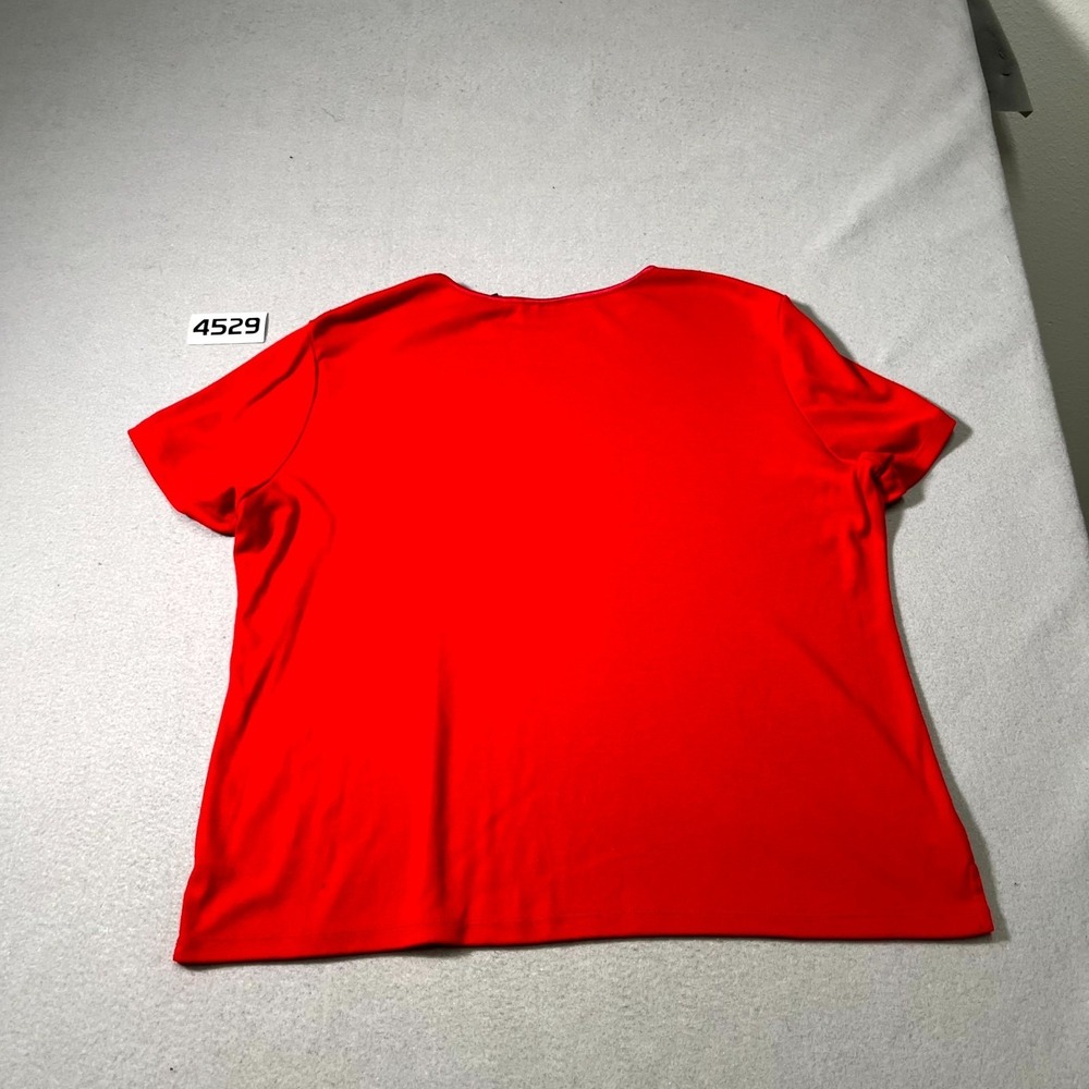 Karen Scott T Shirt Mens XL Red Everyday Wear‎ Short Sleeve Pullover Classic